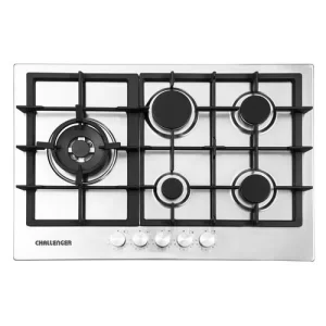 Estufa Challenger de empotrar 5 Puestos gas  76x53 inox parrilla fundida