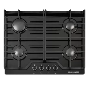 Estufa Challenger de Empotrar 4 Puestos gas de 65x52 cm cristal
