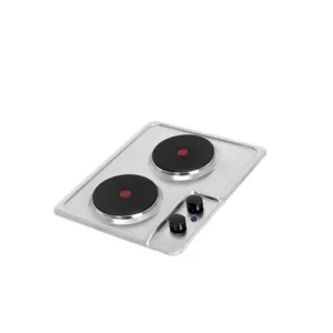 Estufa Challenger de Empotrar 2 Puestos eléctricos de 35x 43.5 cm inox 120v