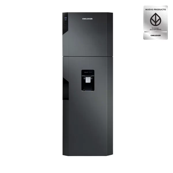 Nevera Challenger Lumina  de 317 Litros No Frost con dispensador de agua panel digital Gris