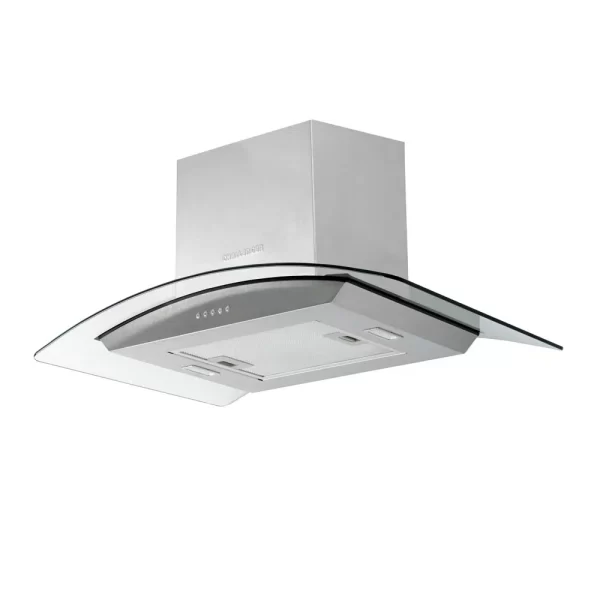 Campana Extractora Challenger  Tipo Isla  de 60 cm Cristal -Inox