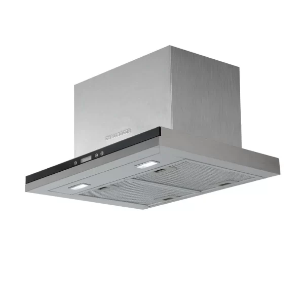 Campana Extractora Challenger  Tipo Península  de 60 cm panel digital frente Negro - Inox