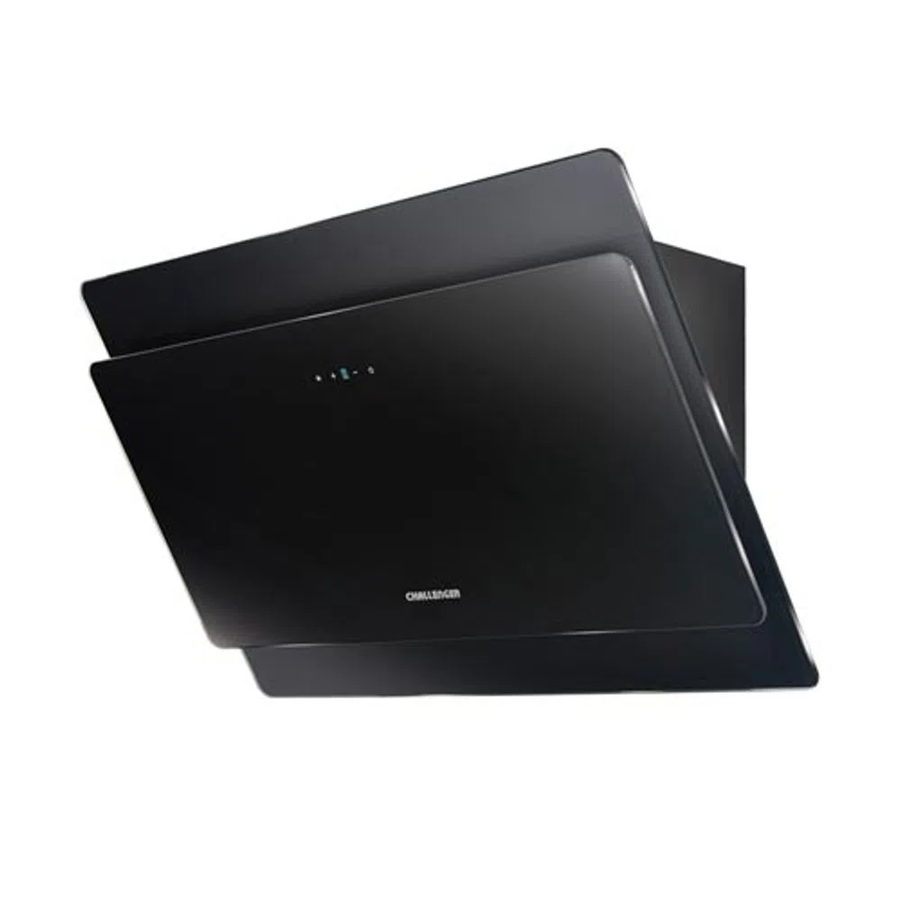 Campana Extractora Challenger Tipo Península de 90 cm panel digital Vidrio Negro