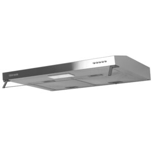 Campana Extractora Challenger Horizontal de 76 cm x 8 cm tres velocidades en acero inoxidable