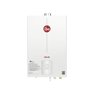 Calentador Rheem de  10 Litros Tiro Forzado Digital Gas Natural Blanco