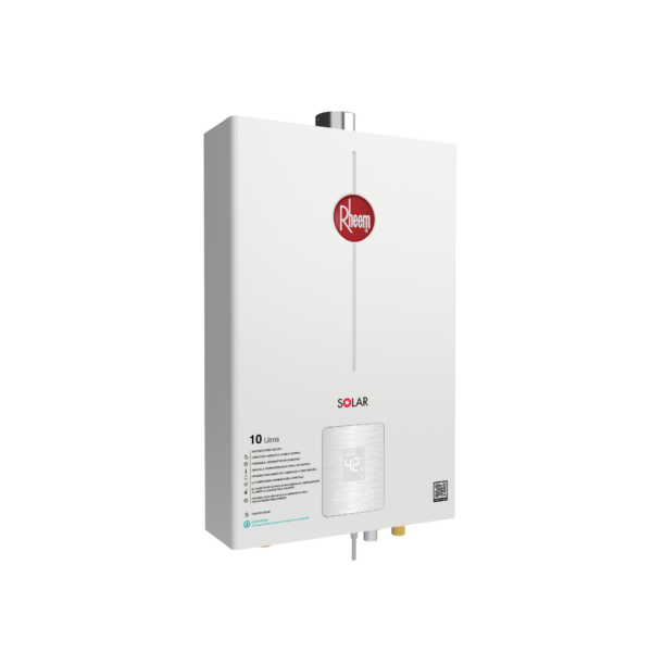 Calentador Rheem de  10 Litros Tiro Forzado Digital Gas Natural Blanco - Image 2