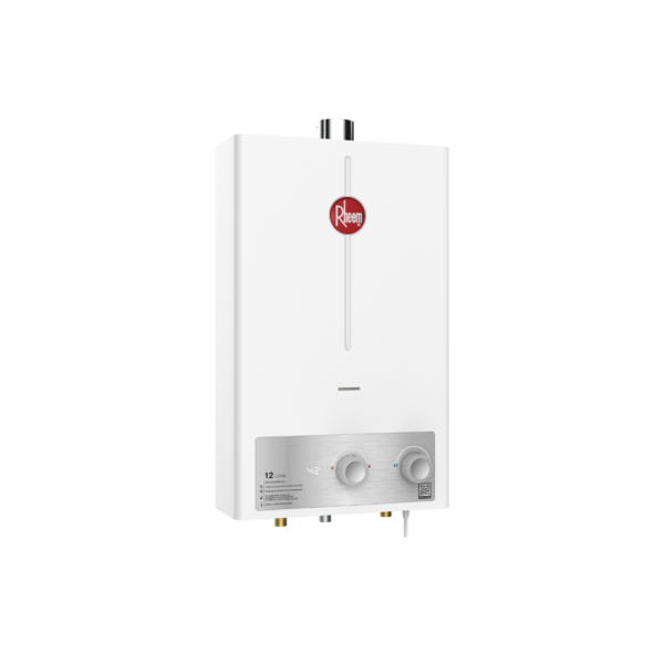 Calentador Rheem de  12 Litros Tiro Forzado Automático Gas Natural Blanco - Image 2