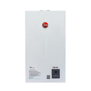 Calentador Rheem de 14 Litros Tiro Natural Digital Gas Natural Blanco