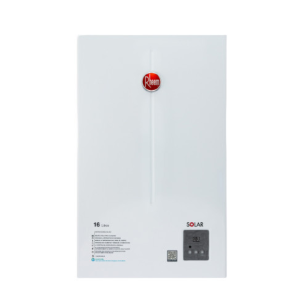 Calentador Rheem de  16 Litros Tiro Natural Digital Gas Propano Blanco