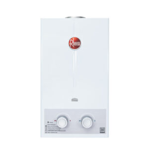 Calentador Rheem de  8 Litros Tiro Natural Automático Gas Propano Blanco
