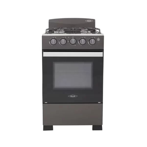 Estufa Haceb Romero de 50 cm 4 puestos gas Natural con horno gas Torre Plata