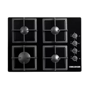 Estufa Challenger de Empotrar 4 Puestos gas de 60x44.5 cm cristal