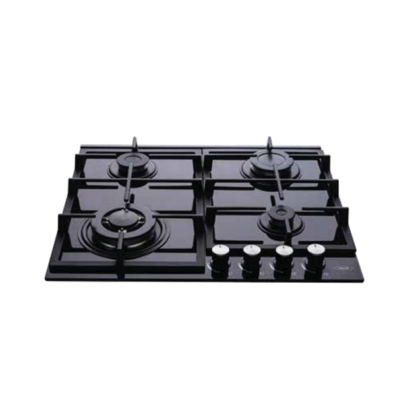 Estufa Haceb de Empotrar Olivo de 60x51 cm  4 puestos gas (1 quemador wok)  cristal