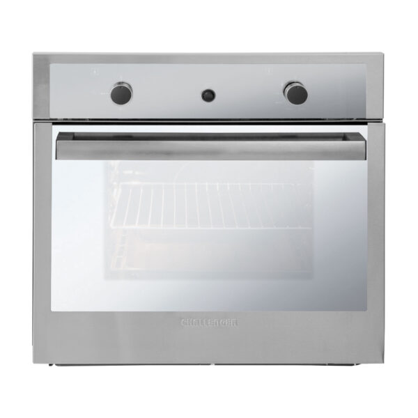 Horno Challenger Mixto de 60 cm con gratinador eléctrico a 220 V  Vidrio Espejo - Inox