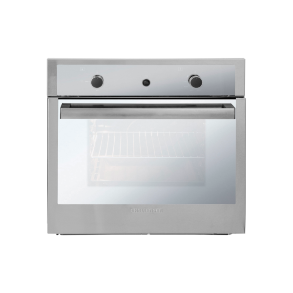 Horno Challenger Mixto de 60 cm con gratinador eléctrico a 120 V  Vidrio Espejo - Inox