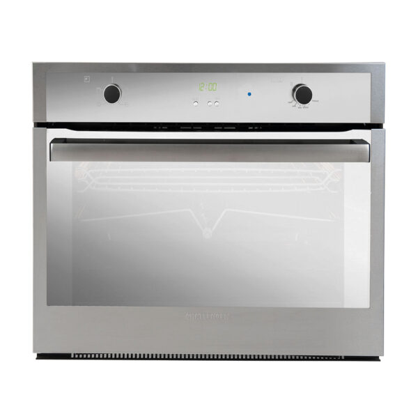 Horno Challenger  de 76 cm de mixto con gratinador eléctrico a  220 v  con  Rosticero Vidrio Espejo - Inox