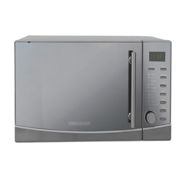 Horno Microondas Challenger  de 1.1 pies con dorador 120 v Vidrio Espejo-Inox