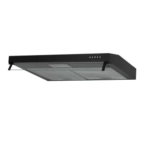 Campana Extractora Challenger Horizontal de 76 cm x 8 cm tres velocidades Negra