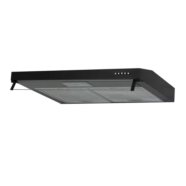 Campana Extractora Challenger  Horizontal de 76 cm x 8 cm  tres velocidades Negra