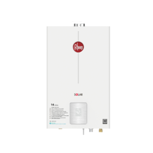 Calentador Rheem de  14 Litros Tiro Forzado Digital Gas Natural Blanco