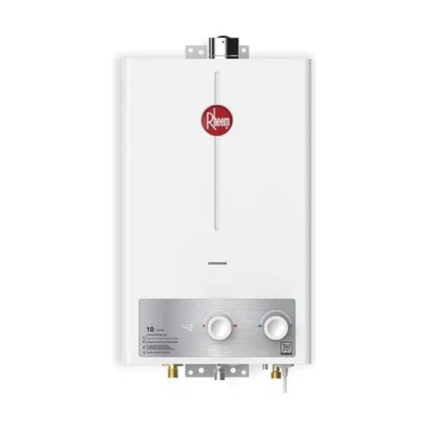 Calentador Rheem de  10 Litros Tiro Natural Automático Gas Natural Blanco