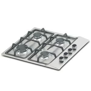 Estufa Challenger de Empotrar 4 Puestos gas de 58.5x 51 cm parrilla fundida inox