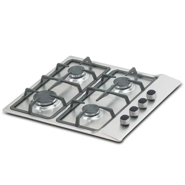 Estufa Challenger de Empotrar  4 Puestos gas de 58.5x 51 cm parrilla fundida inox