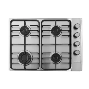 Estufa Challenger de Empotrar  4 Puestos gas de 58.5x 43.5 cm  inox