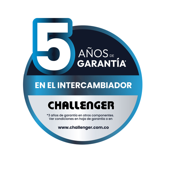 Calentador de Agua Challenger 16 litros Tiro Forzado de Paso a Gas Natural Negro - Imagen 3