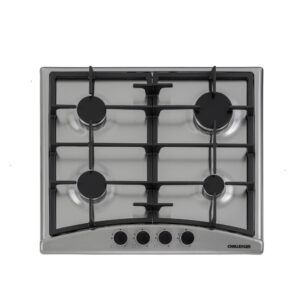 Estufa Challenger de Empotrar 4 Puestos gas   de 58.2x51.2 cm Parrilla Fundida Termopar Inox