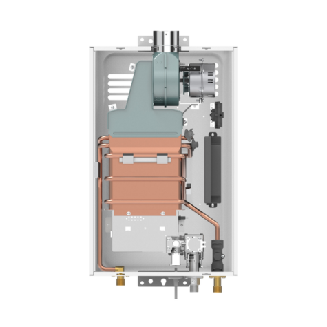 Calentador de paso Rheem 12 litros Tiro Forzado Digital Gas Propano - Imagen 2