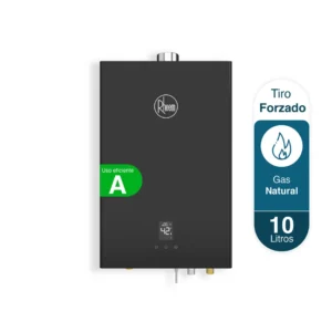 Calentador de paso Rheem 10 Litros Tiro Forzado Gas Natural Panel Digital Wifi